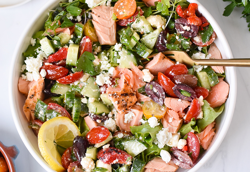 Mediterranean Salmon Bowl