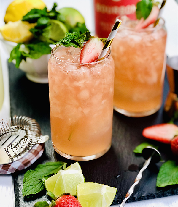 Strawberry Lemonade Mint Julep