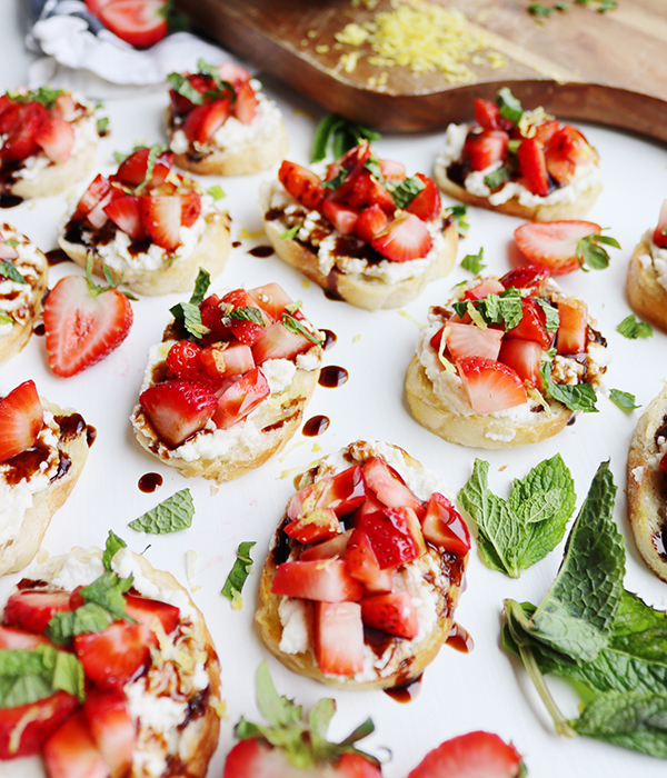 Strawberry Ricotta Bruschetta