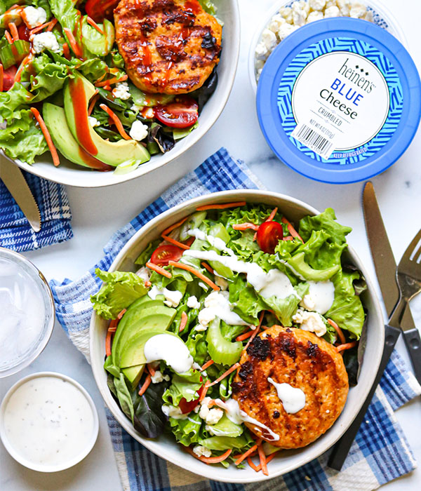 Buffalo Chicken Burger Bowl