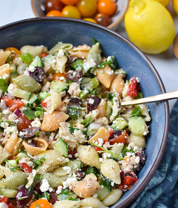 Mediterranean Tuna Pasta Salad