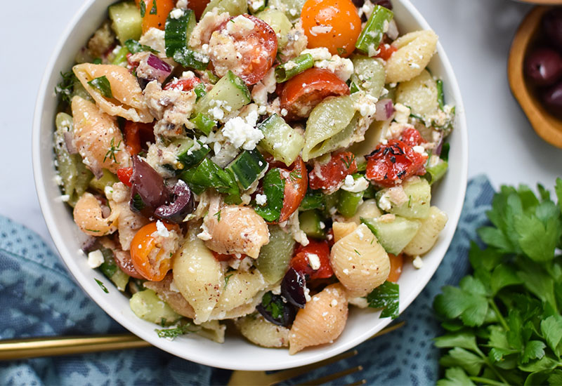 Mediterranean Tuna Pasta Salad