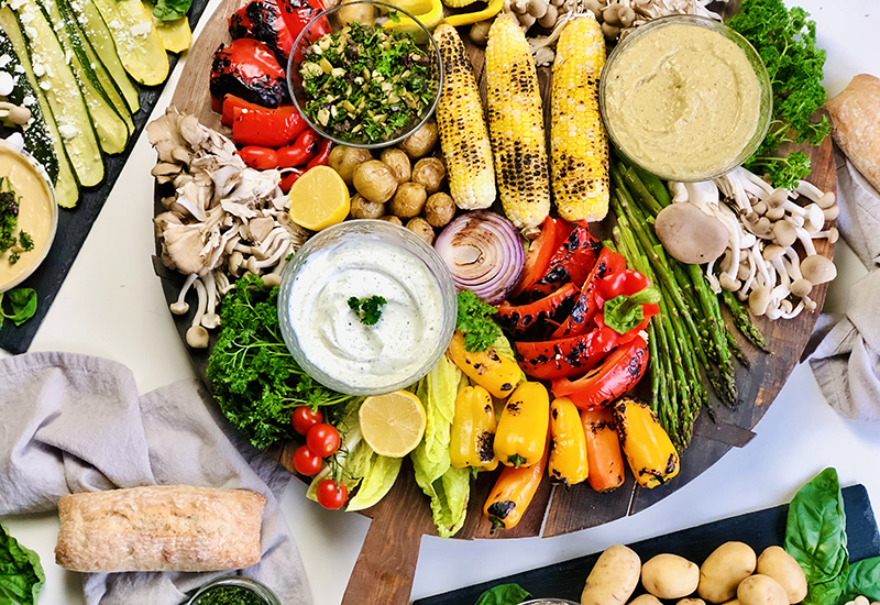 Grilled Vegetable Grazing Board