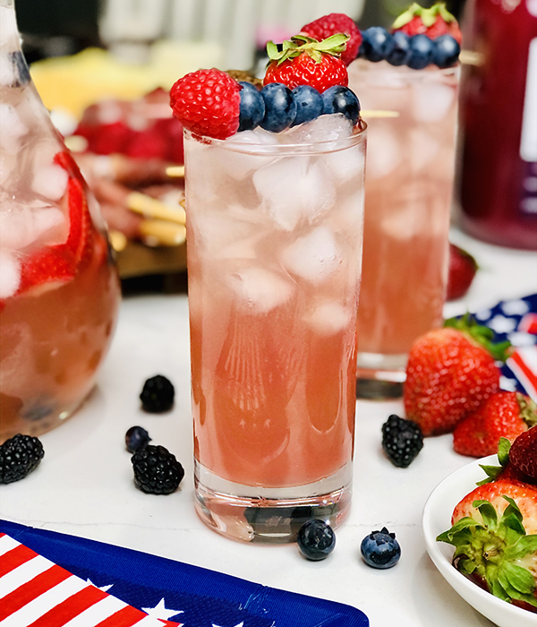 Red White and Blue Berry Sangria