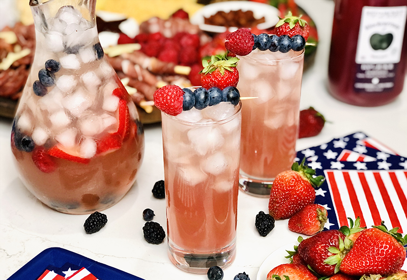 Red White & Blue Berry Sangria