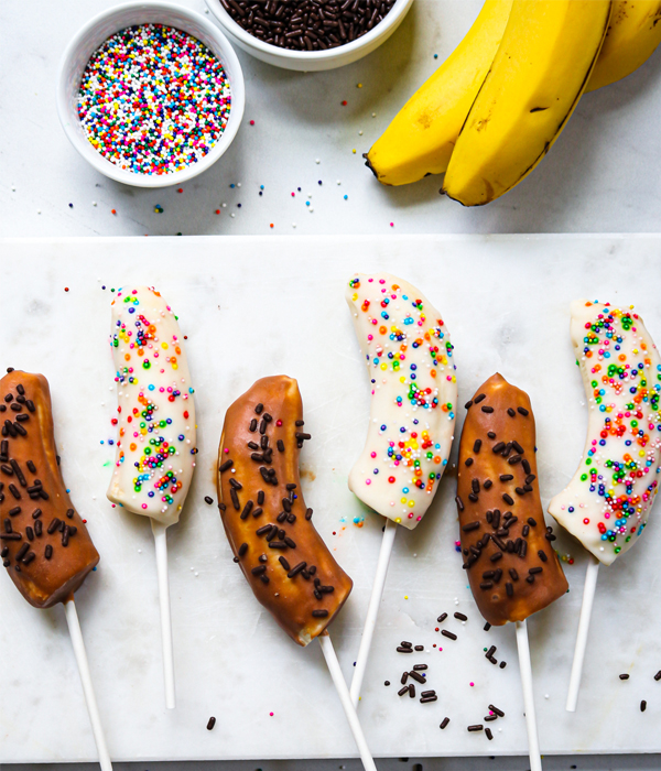 Frozen Banana Pops