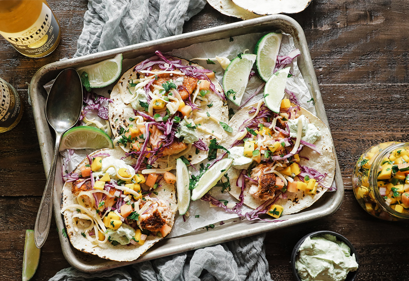 Grilled Salmon Tacos