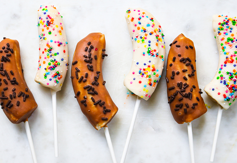 Frozen Banana Pops