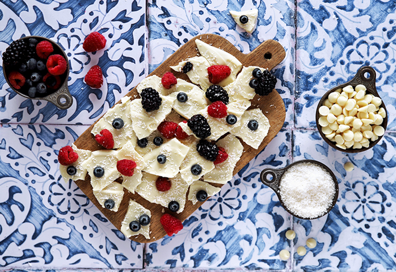 Patriotic White Chocolate Bark