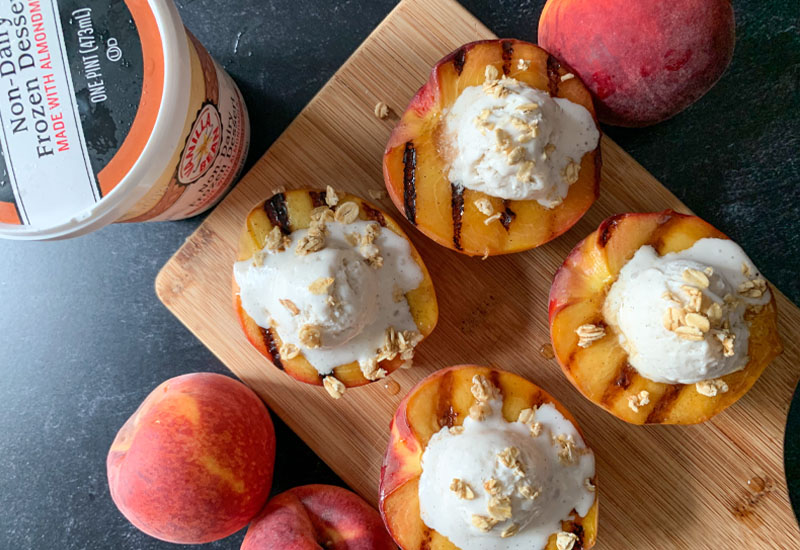 Grilled Cinnamon Honey Peaches