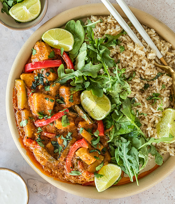 Red Curry Swordfish Bowl