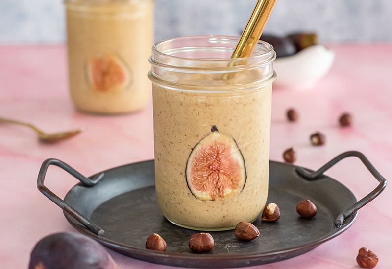 Salted Caramel and Fig Milkshake