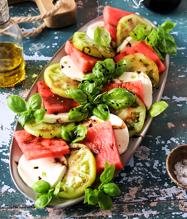 Watermelon Caprese Salad