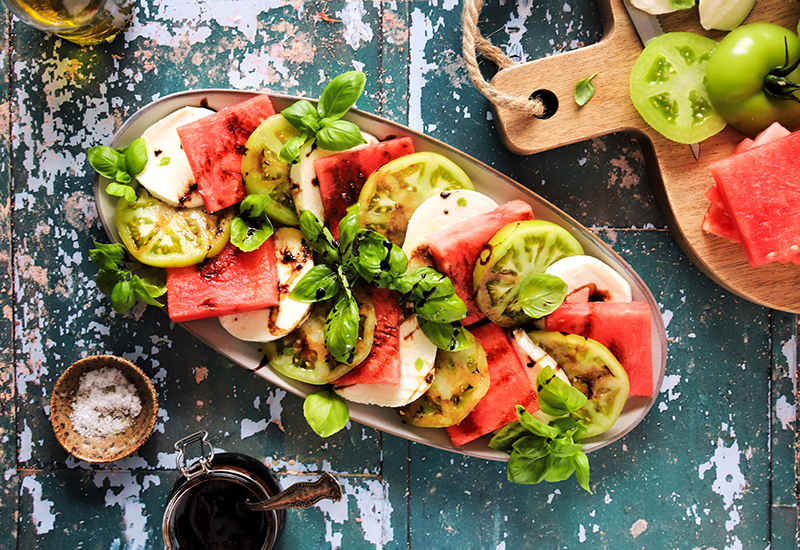 Watermelon Caprese Salad