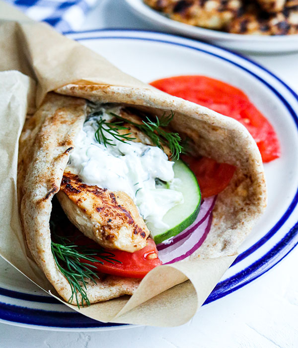 Grilled Chicken Gyros