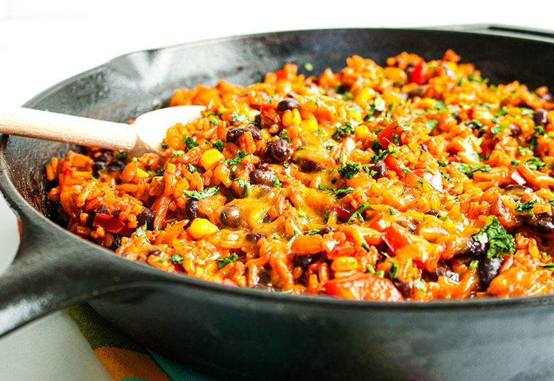 Easy Enchilada Rice Skillet