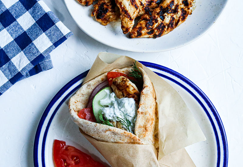 Grilled Chicken Gyros