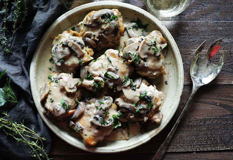 Creamy Chicken and Mushrooms