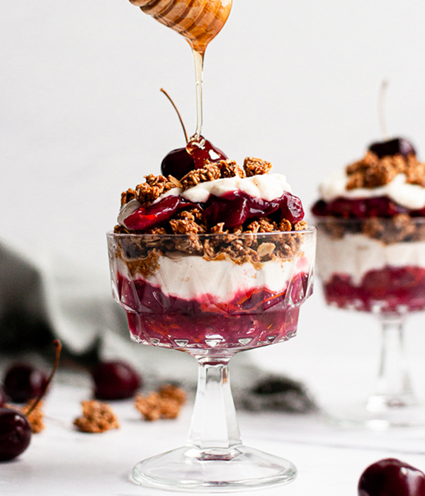 Cherry & Granola Parfait