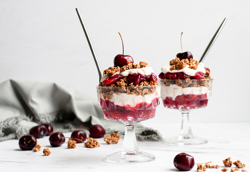 Cherry & Granola Parfait