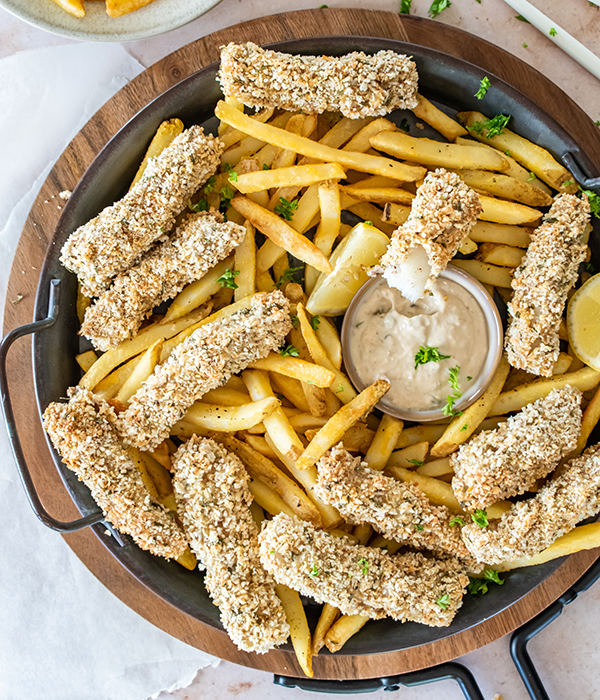 Coconut Almond-Crusted Fish Sticks