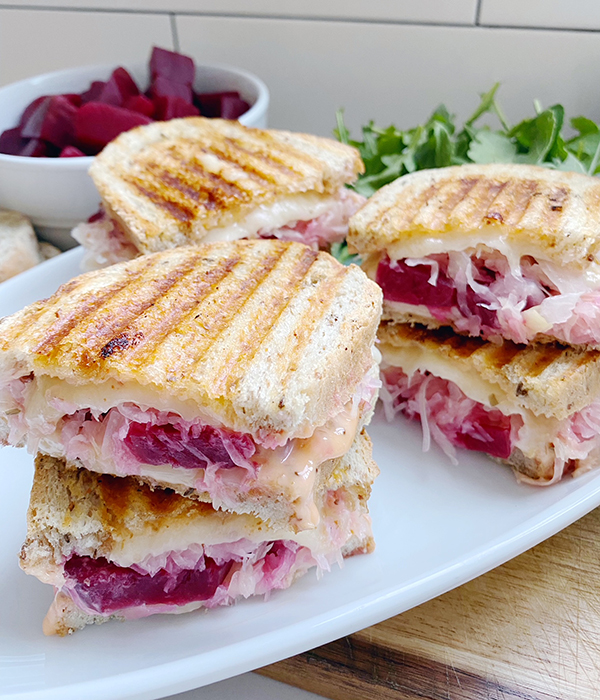 Beet Reuben Panini