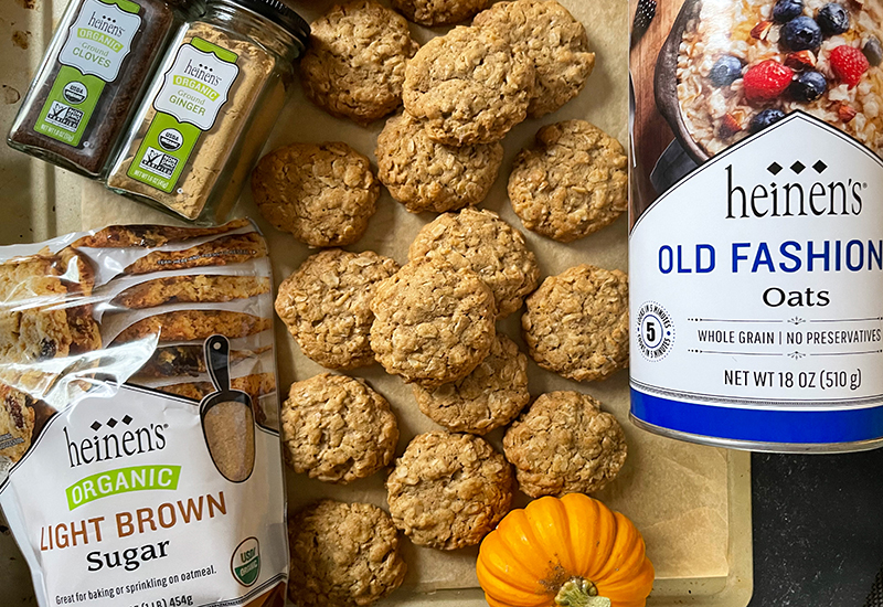 Brown Butter Chai Oatmeal Cookies