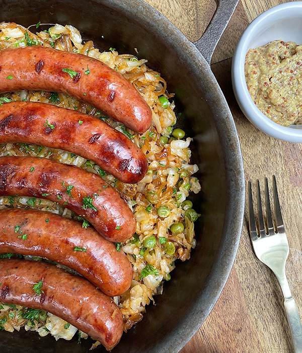 Pumpkin Ale Braised Brats