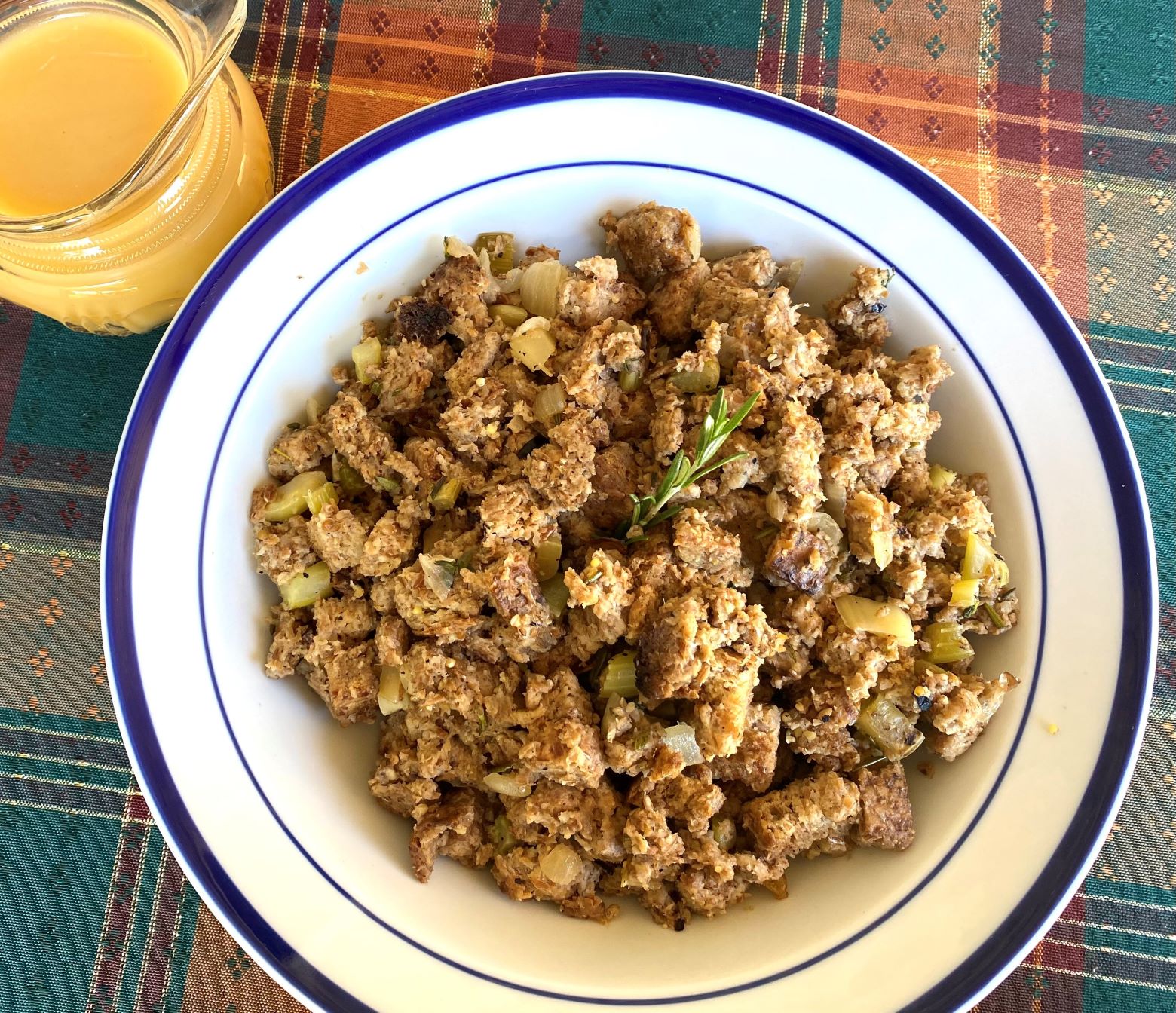 Sprouted Stuffing with Gravy