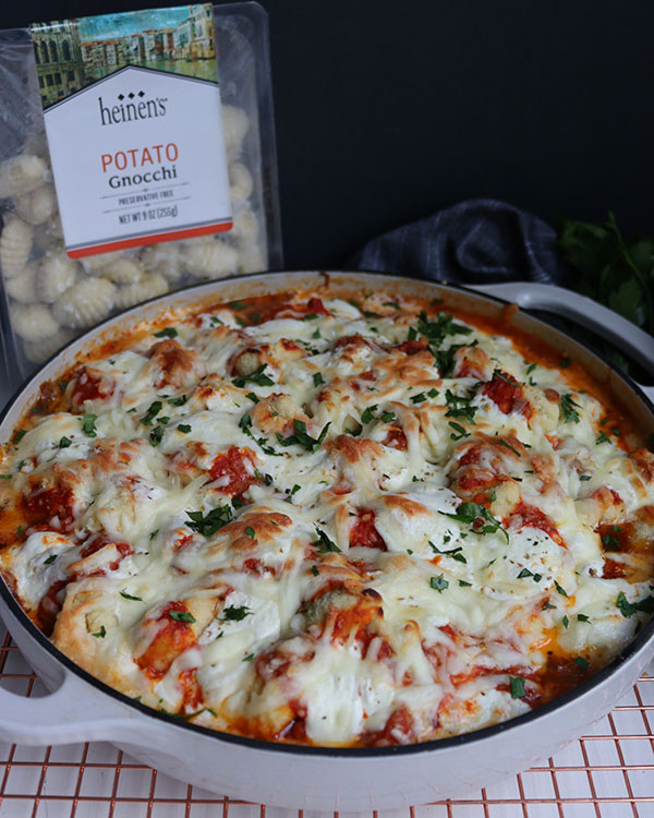 Gnocchi Lasagna Bake with Gnocchi Packaging