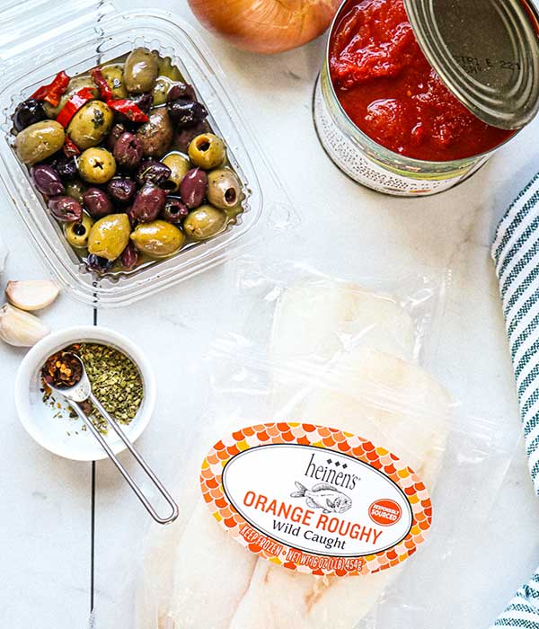 Mediterranean Baked Orange Roughy
