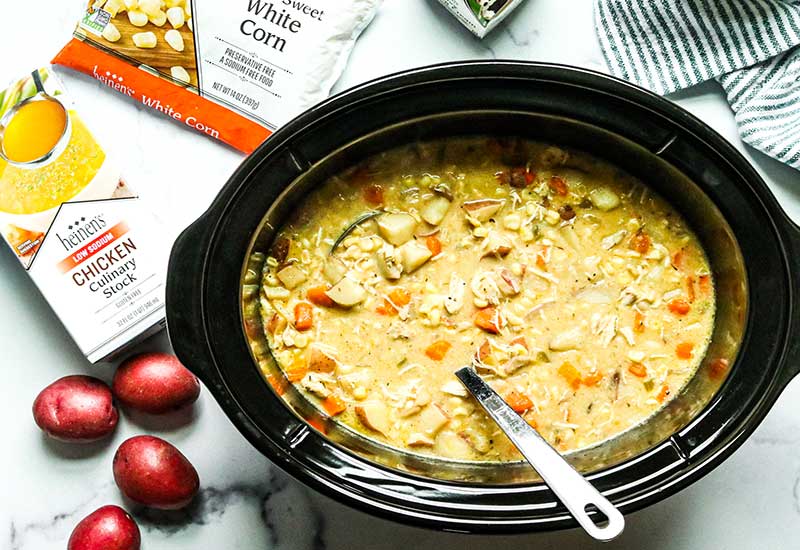 Slow Cooker Chicken Corn Chowder