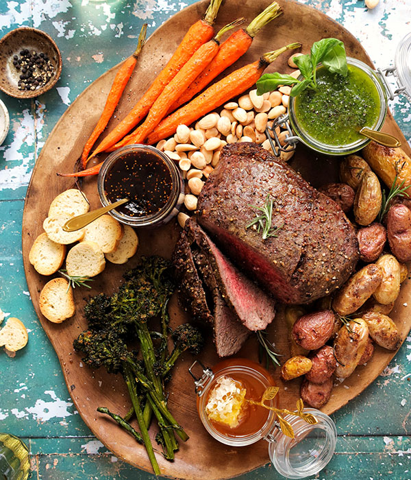 Dairy-Free Oven-Roasted Butcher Charcuterie Board