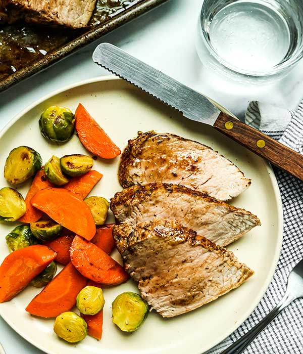 Garlic Honey Glazed Pork Tenderloin