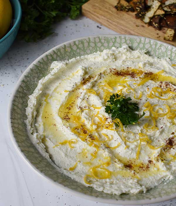 Lemon Whipped Feta Dip