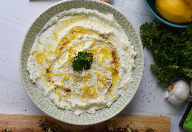 Lemon Whipped Feta Dip