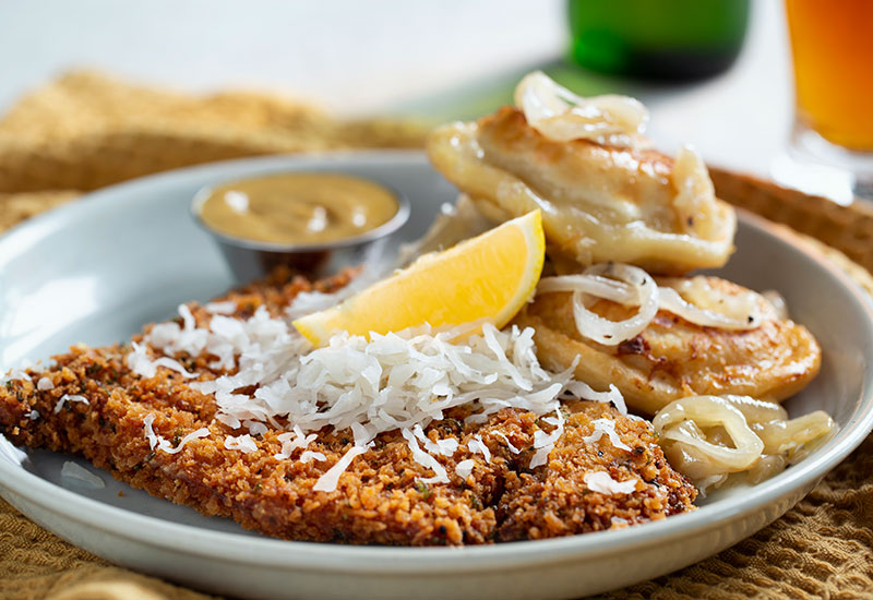 What’s For Dinner? Pork Schnitzel & Pierogies