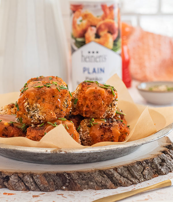 Buffalo Cauliflower Quinoa Balls