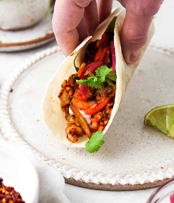 Tempeh Kimchi Tacos