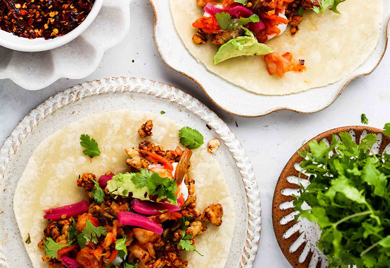 Tempeh Kimchi Tacos