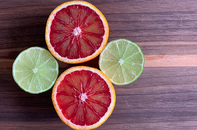Sliced Citrus Fruit