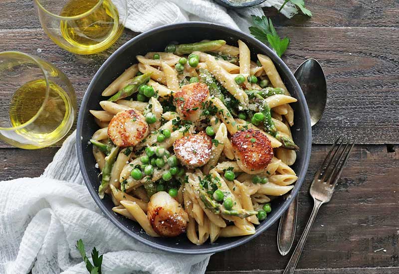 Scallops Alfredo