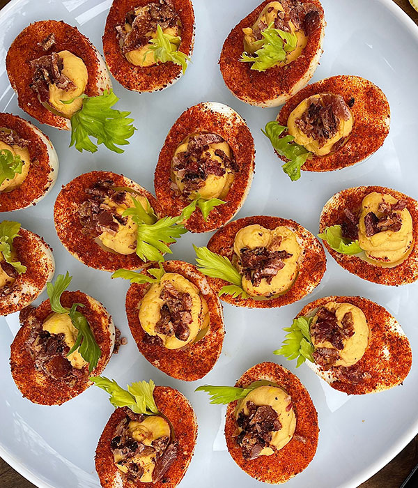 Bloody May Deviled Eggs