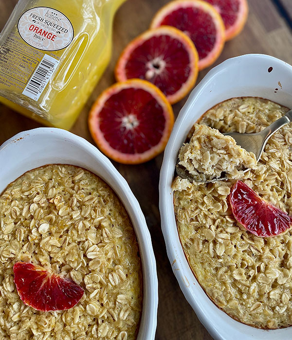 Orange Cream Baked Oats