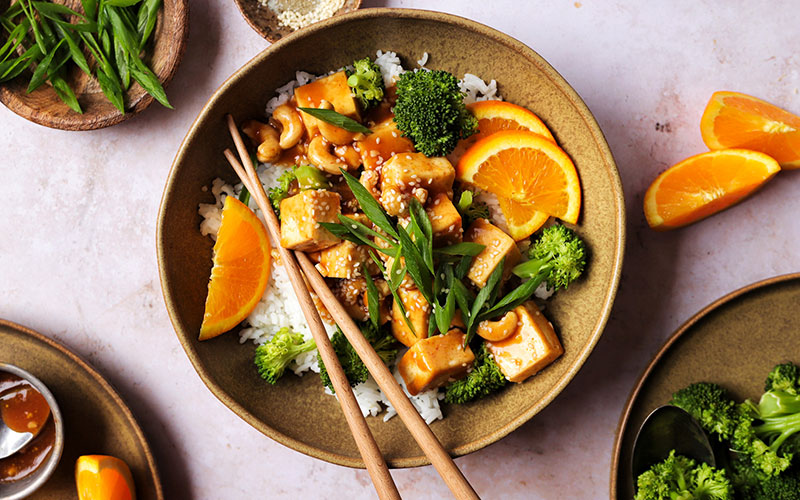 Vegan Orange Tofu