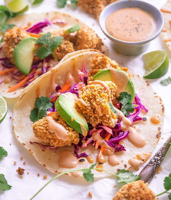 Bang Bang Cauliflower Tacos