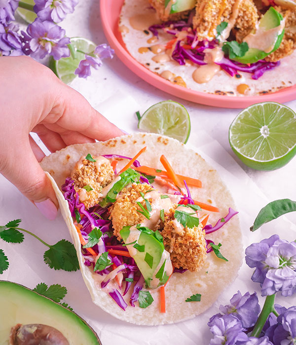 Bang Bang Cauliflower Tacos