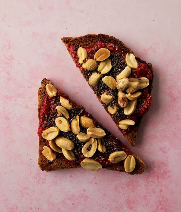 Crunchy PB&J Toast