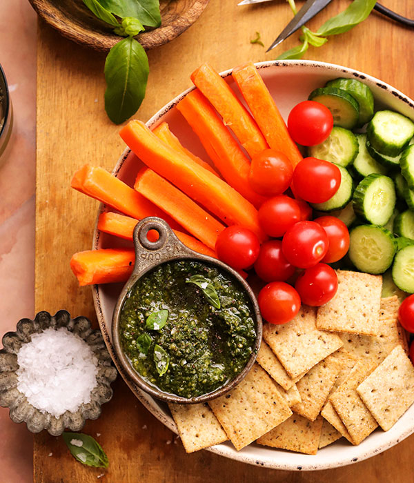 Hidden Veggie Pesto with Vegetables