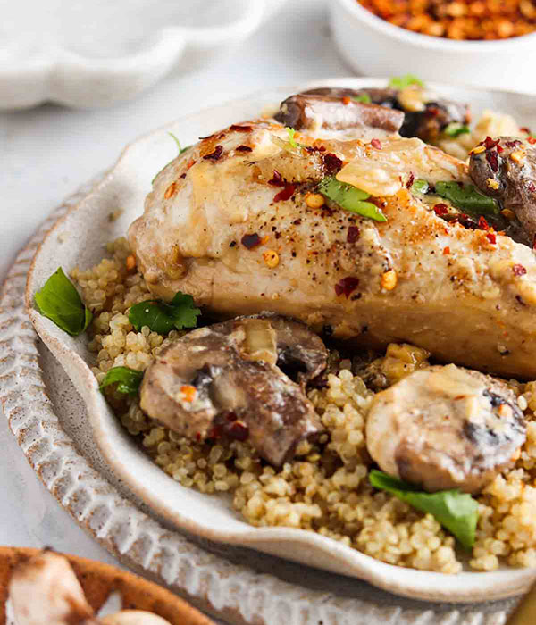 Maple Dijon Quinoa Chicken